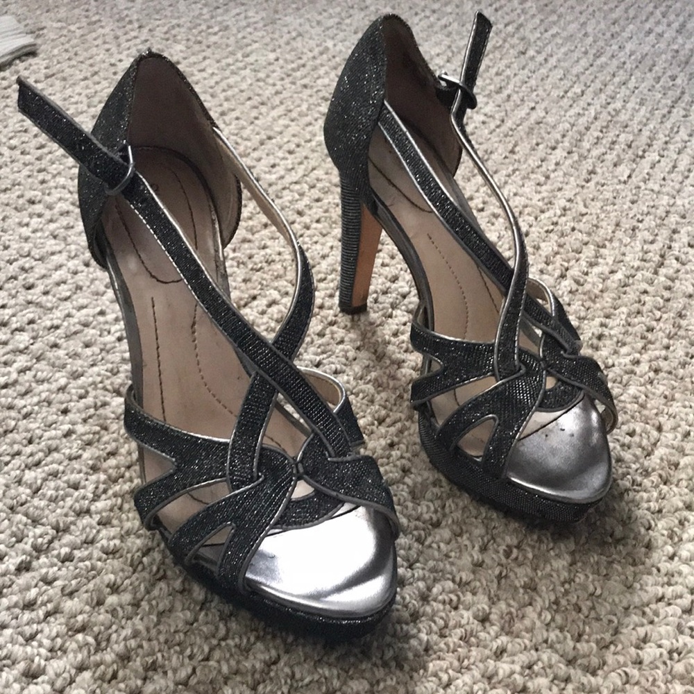 Silver High Heels